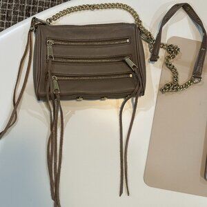 Rebecca Minkoff | Leather Moto Zipper Fringe Crossbody Bag